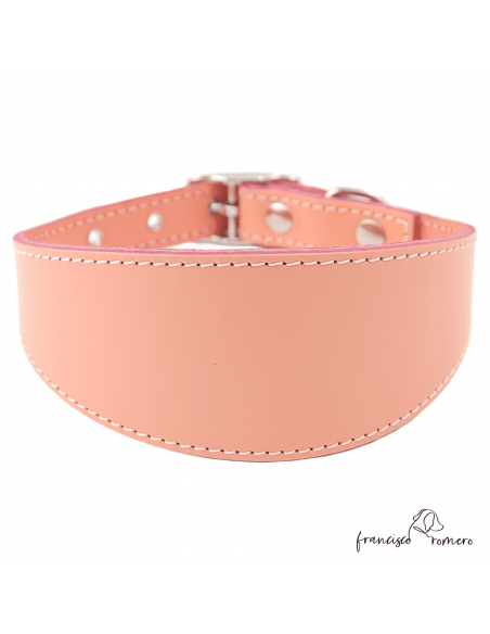 Collar para Galgo sin forro interior Rosa