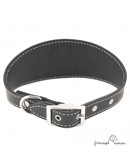 Collar para Galgo sin forro interior Negro