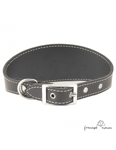 Collar para Galgo sin forro interior Negro