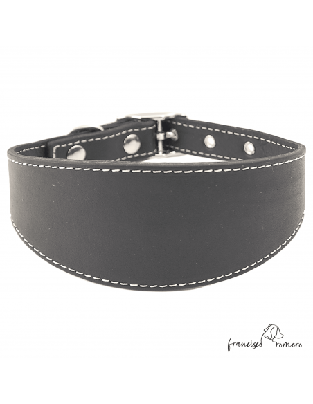 Collar para Galgo sin forro interior Negro