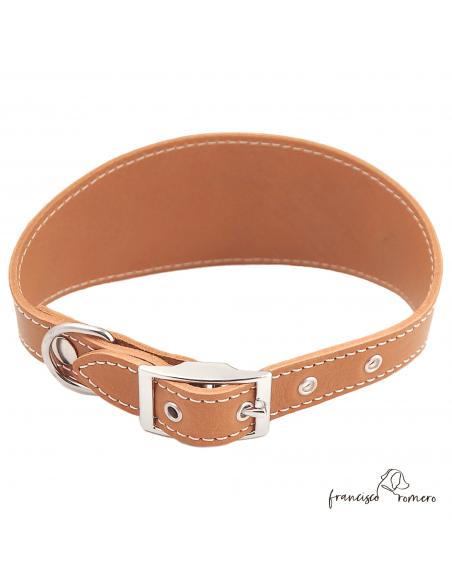 Collar para Galgo sin forro interior Caramelo
