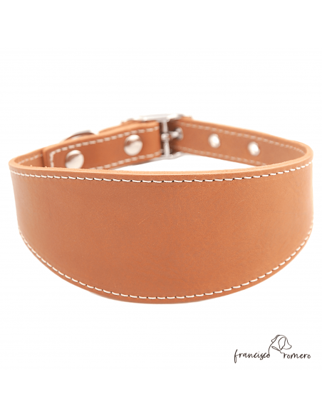 Collar para Galgo sin forro interior Caramelo
