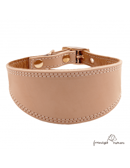 Collar para Galgo Liso Oro Natural