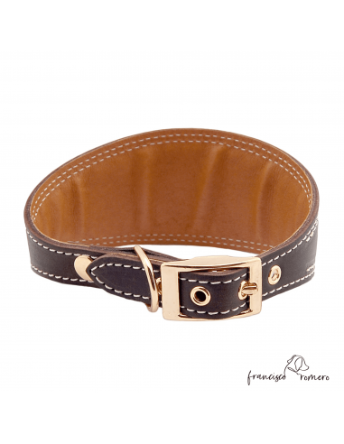 Collar para Galgo Liso Oro Marrón