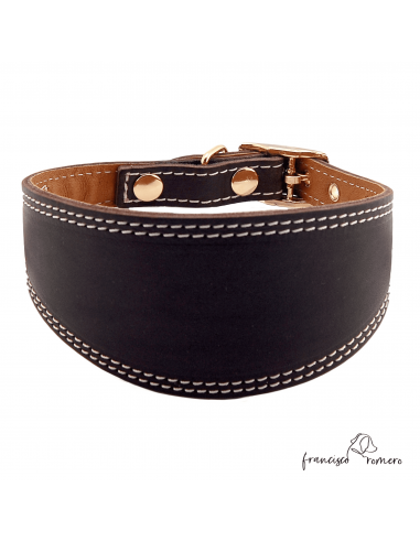 Collar para Galgo Liso Oro Marrón