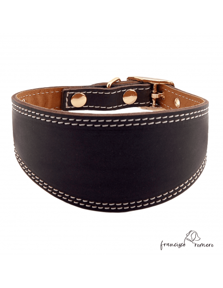 Collar para Galgo Liso Oro Marrón