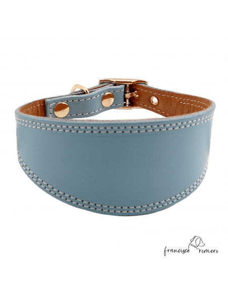 Collar para Galgo Liso Oro Celeste