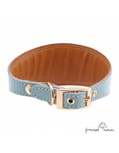 Collar para Galgo Liso Oro Celeste