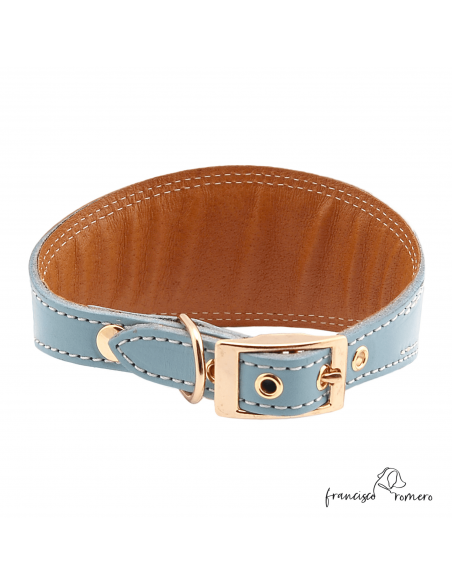Collar para Galgo Liso Oro Celeste