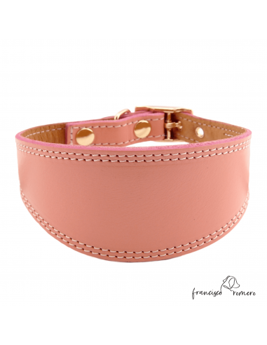 Collar para Galgo Liso Oro Rosa