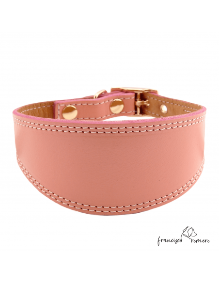Collar para Galgo Liso Oro Rosa