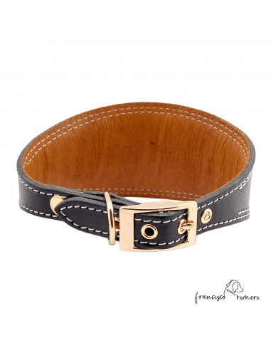 Collar para Galgo Liso Oro Negro