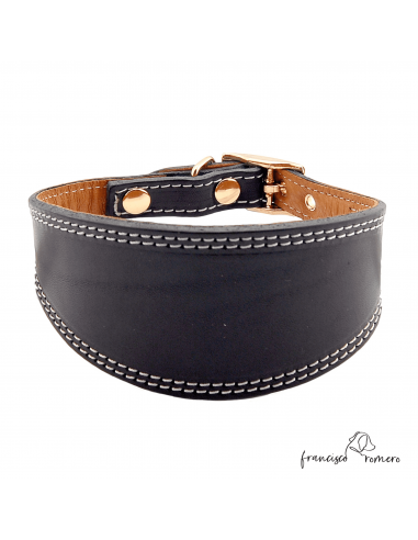 Collar para Galgo Liso Oro Negro