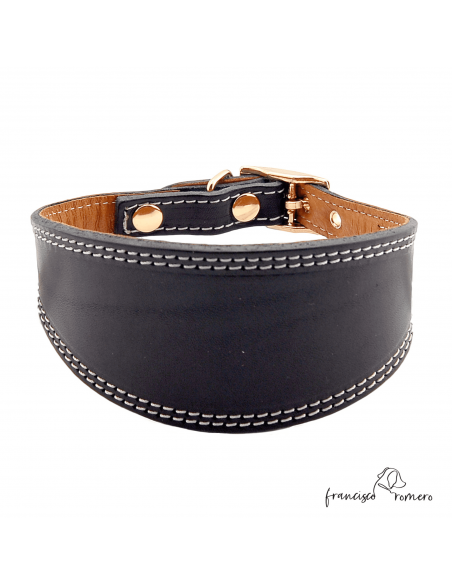 Collar para Galgo Liso Oro Negro