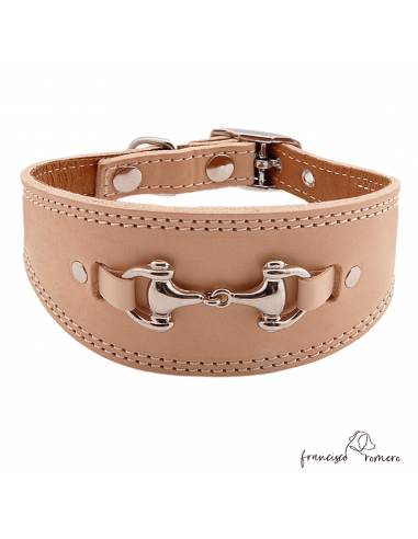 Collar para Galgo Estribo Plata Natural